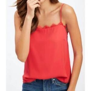 NWT Socialite Lace Trim Cami Red